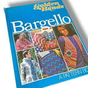 Vintage 1970s Golden Hands BARGELLO book Pattern Book Clothing